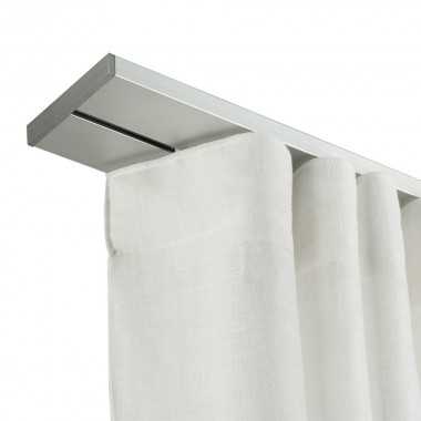 Binario Tenda Soffitto Lineare in Alluminio Bianco