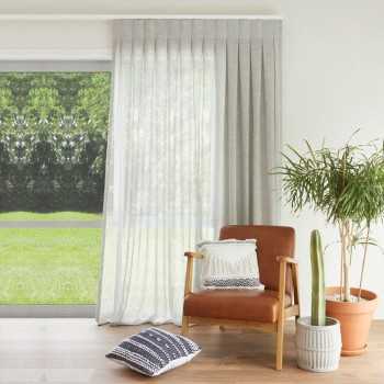 TENDA A PIEGHE FISSE - MISTO LINO